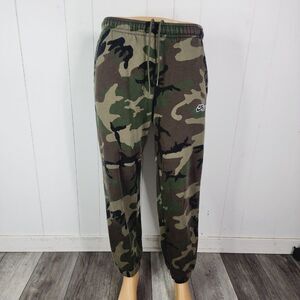 Nike Men's Green Camouflage Drawstring Casual Jogger Pants Size M